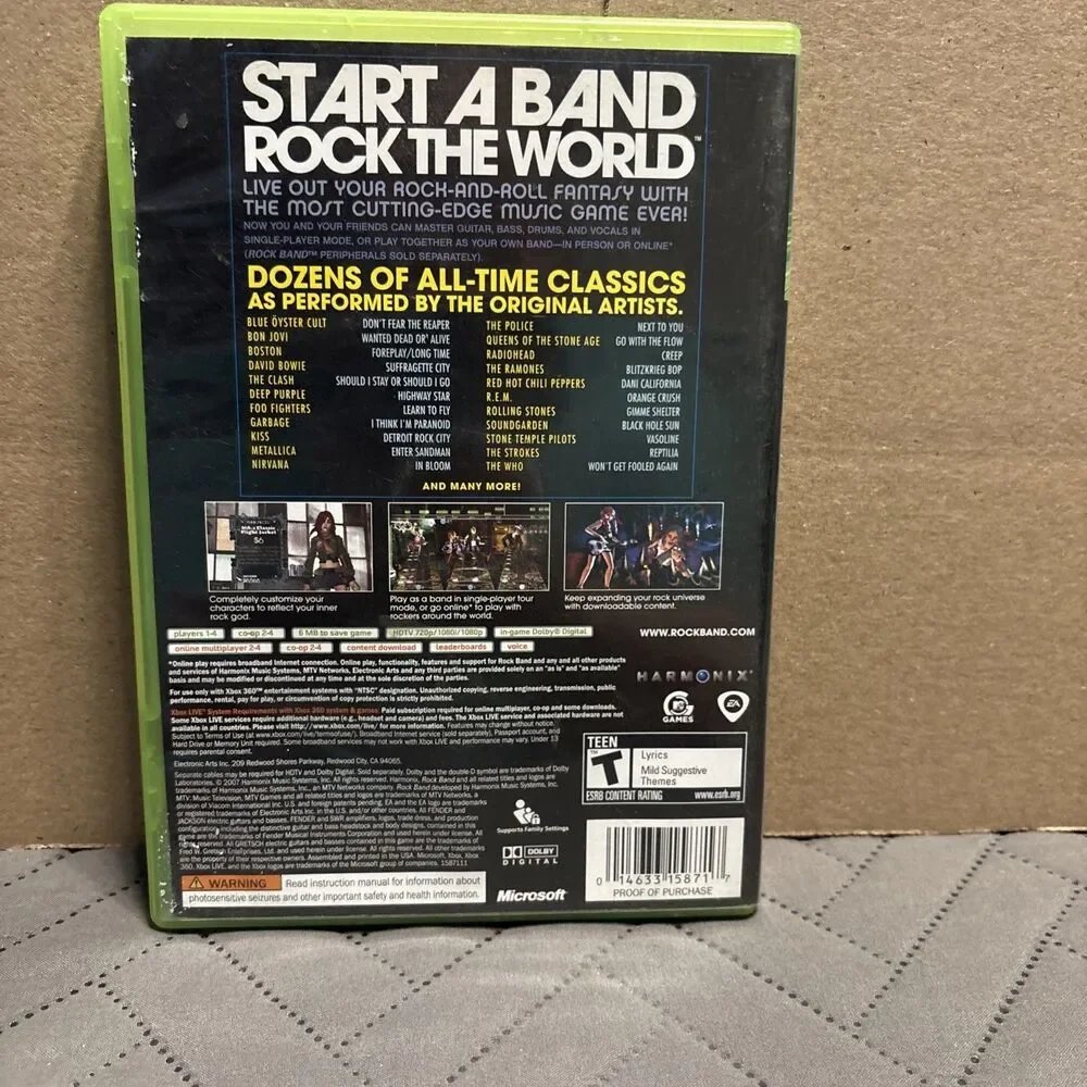 Rock Band - Microsoft Xbox 360